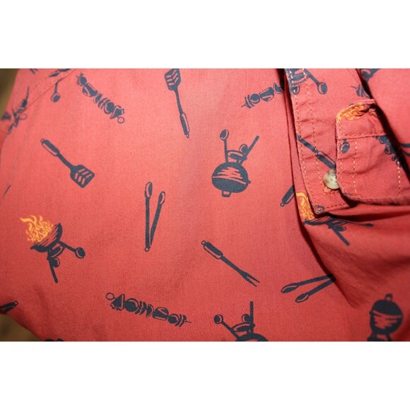 Duluth Trading Co Untucked Grill BBQ Barbecue Shirt Men's Relaxed Fit 2XL Tall - Picture 13 of 13